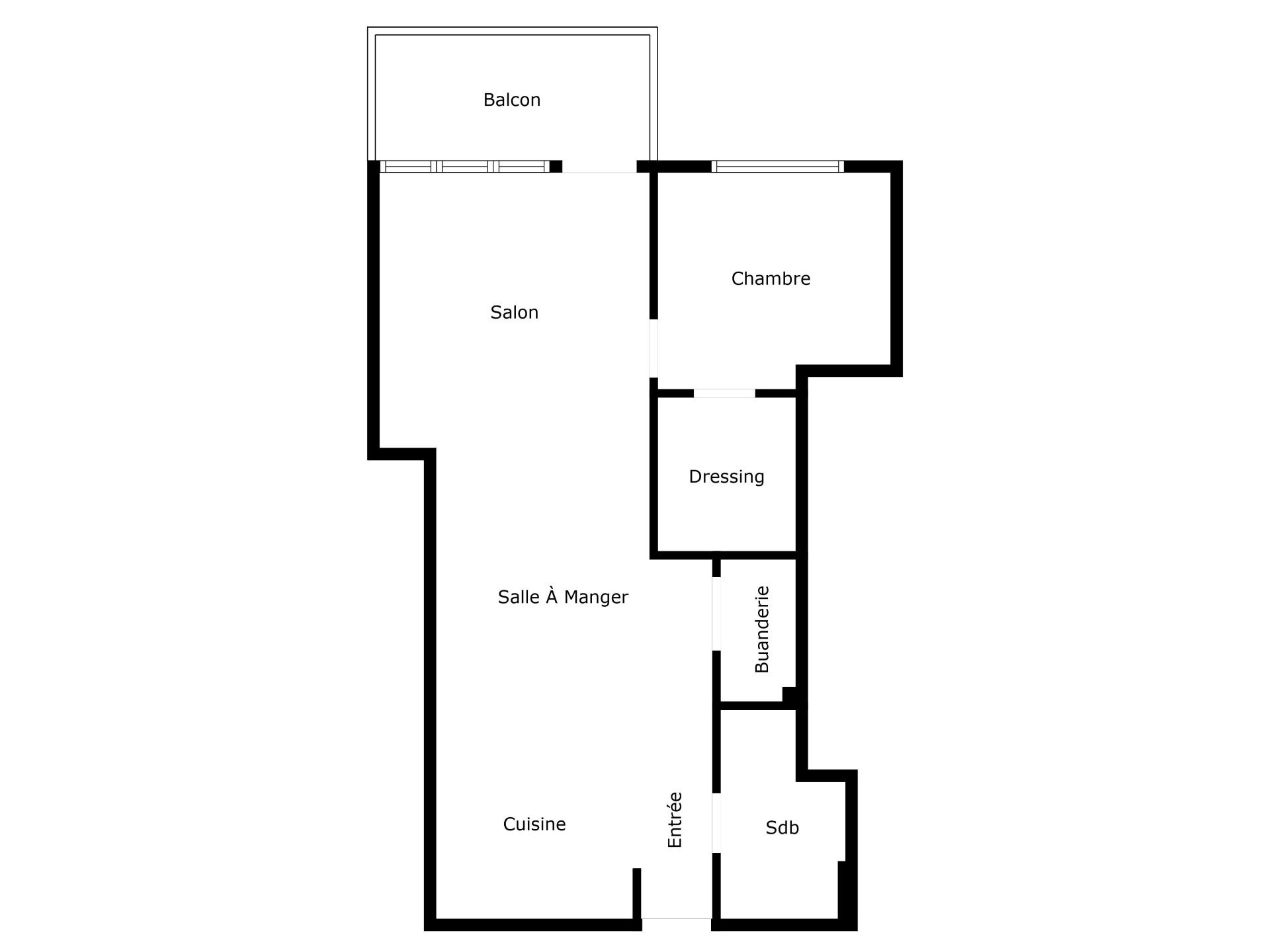 Drawing (sketch) – 4751, Rue St-Ambroise, apt. 104