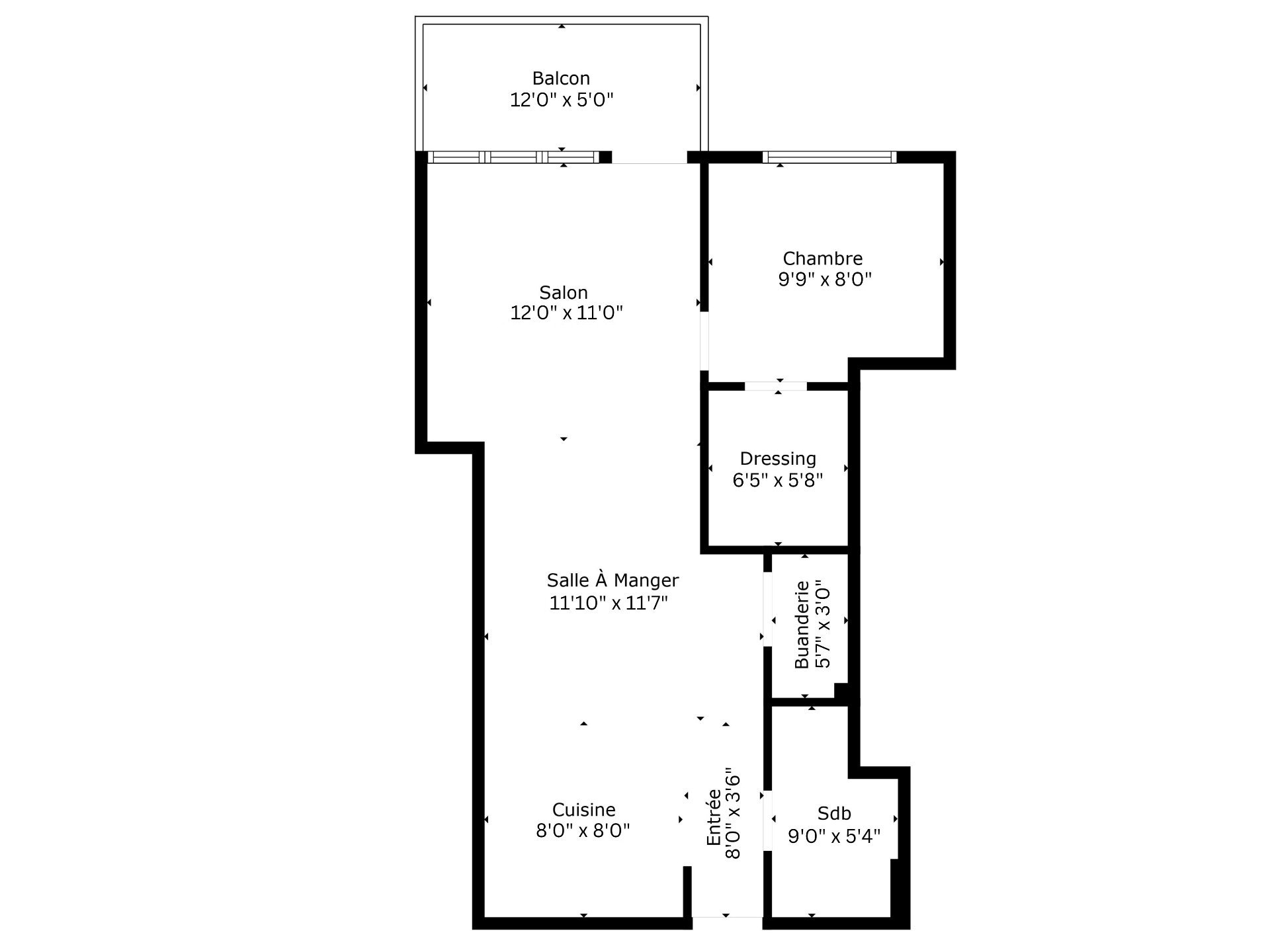 Drawing (sketch) – 4751, Rue St-Ambroise, apt. 104
