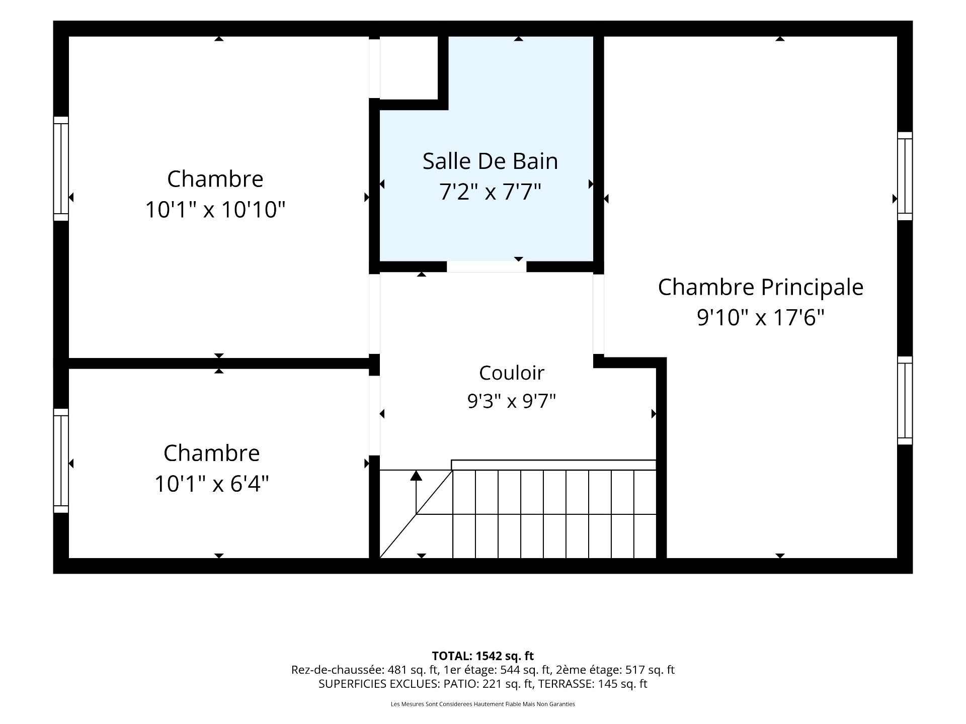 Plan (croquis) – 1523, Av. Wrexham