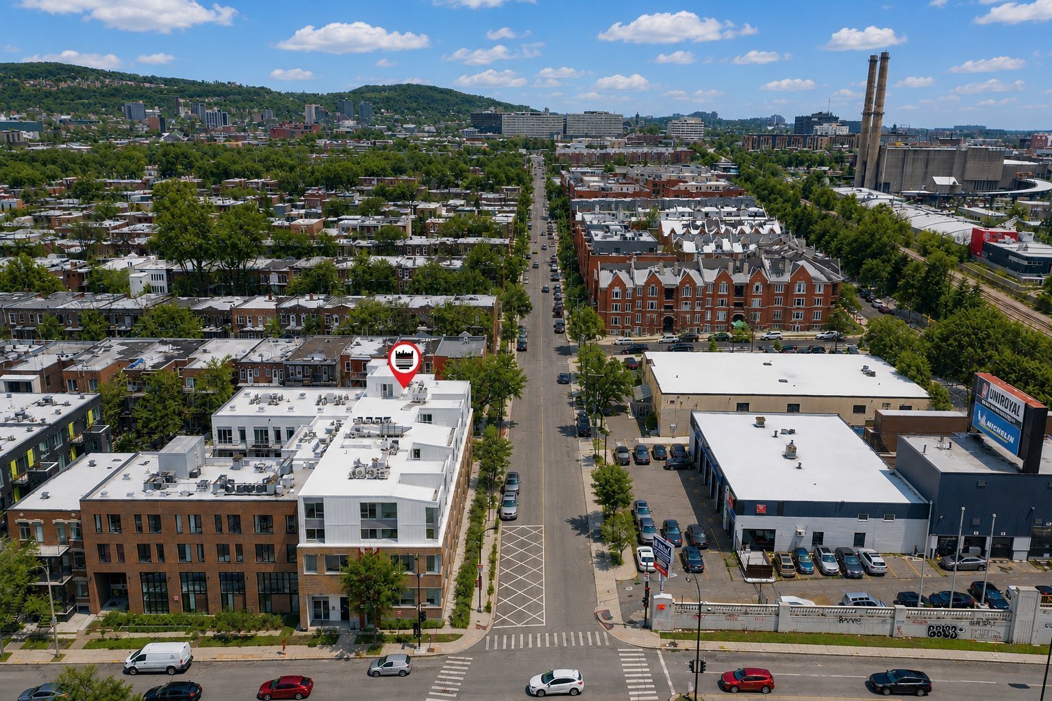 Aerial photo – 5410, Av. Papineau, apt. 205