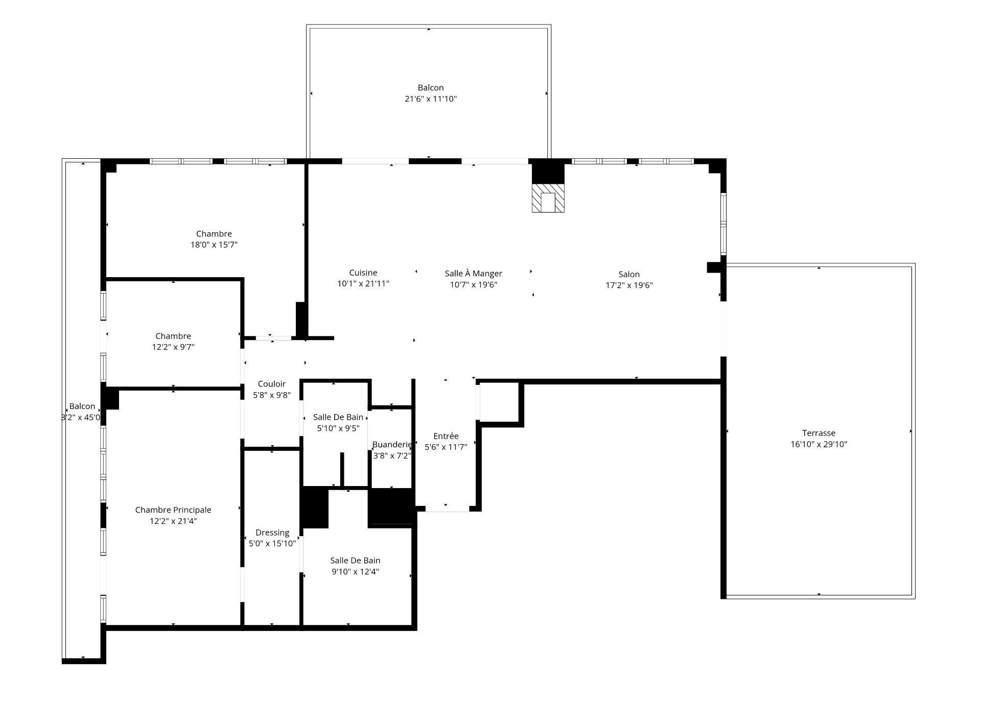 Plan (croquis) – 4200, Rue St-Ambroise, app. 607
