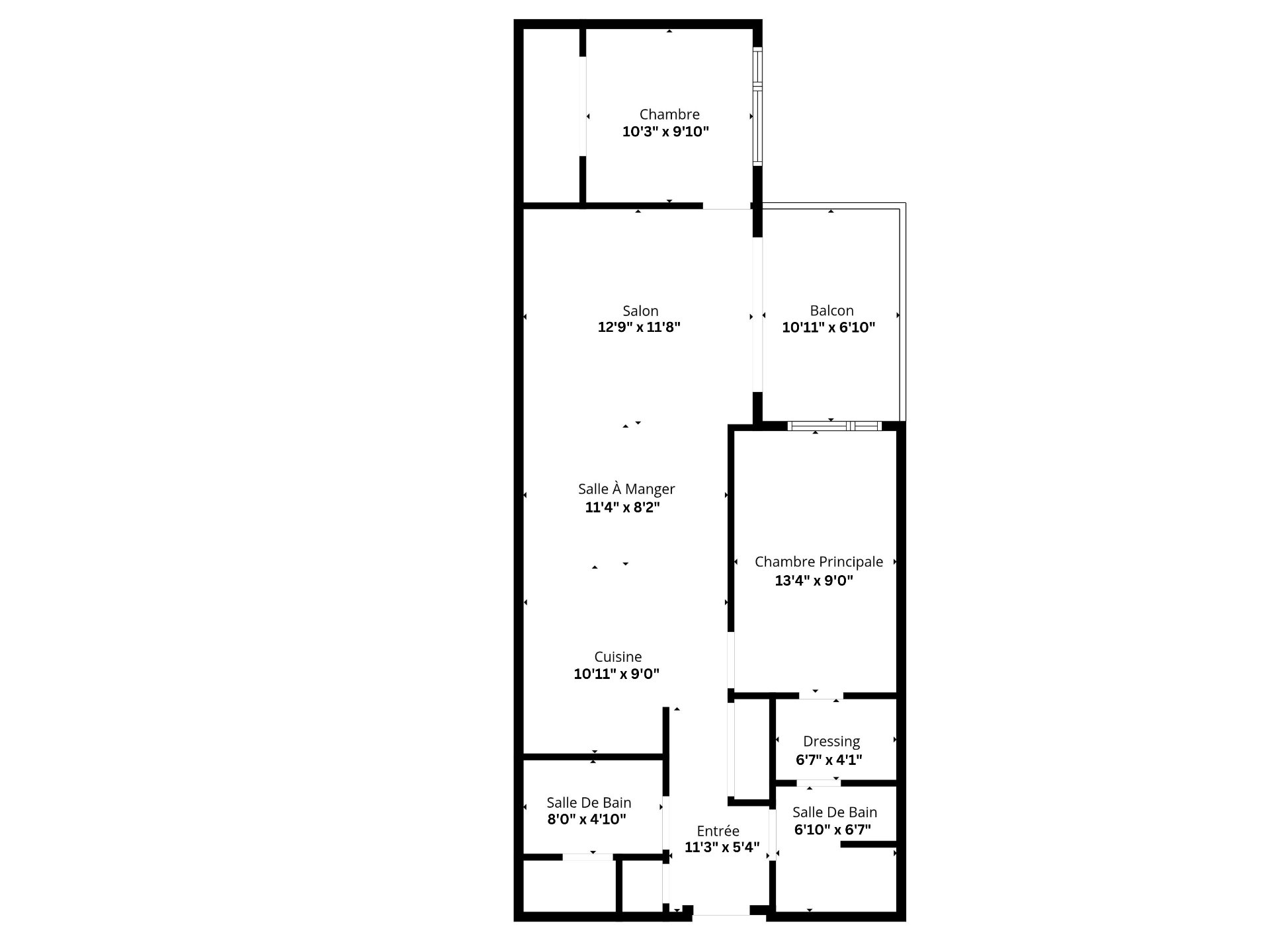 Drawing (sketch) – 1055, Rue De La Gauchetière E., apt. 301
