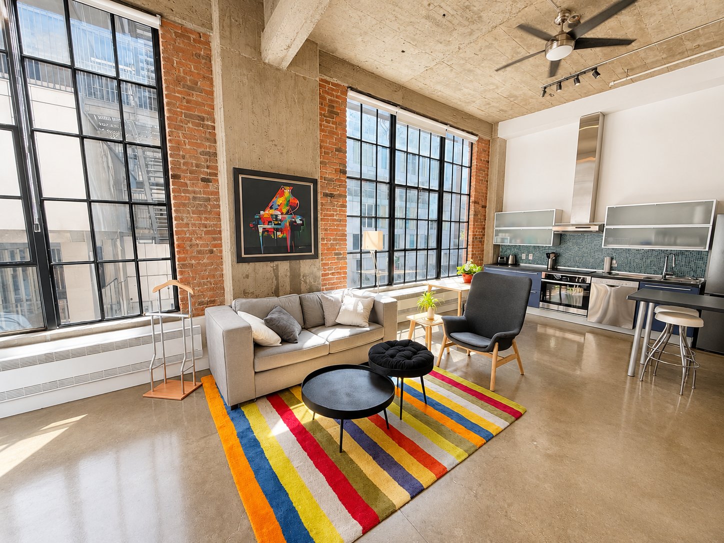 Condo studio à louer, Rue De La Gauchetière O., Centre Ouest — photo 2