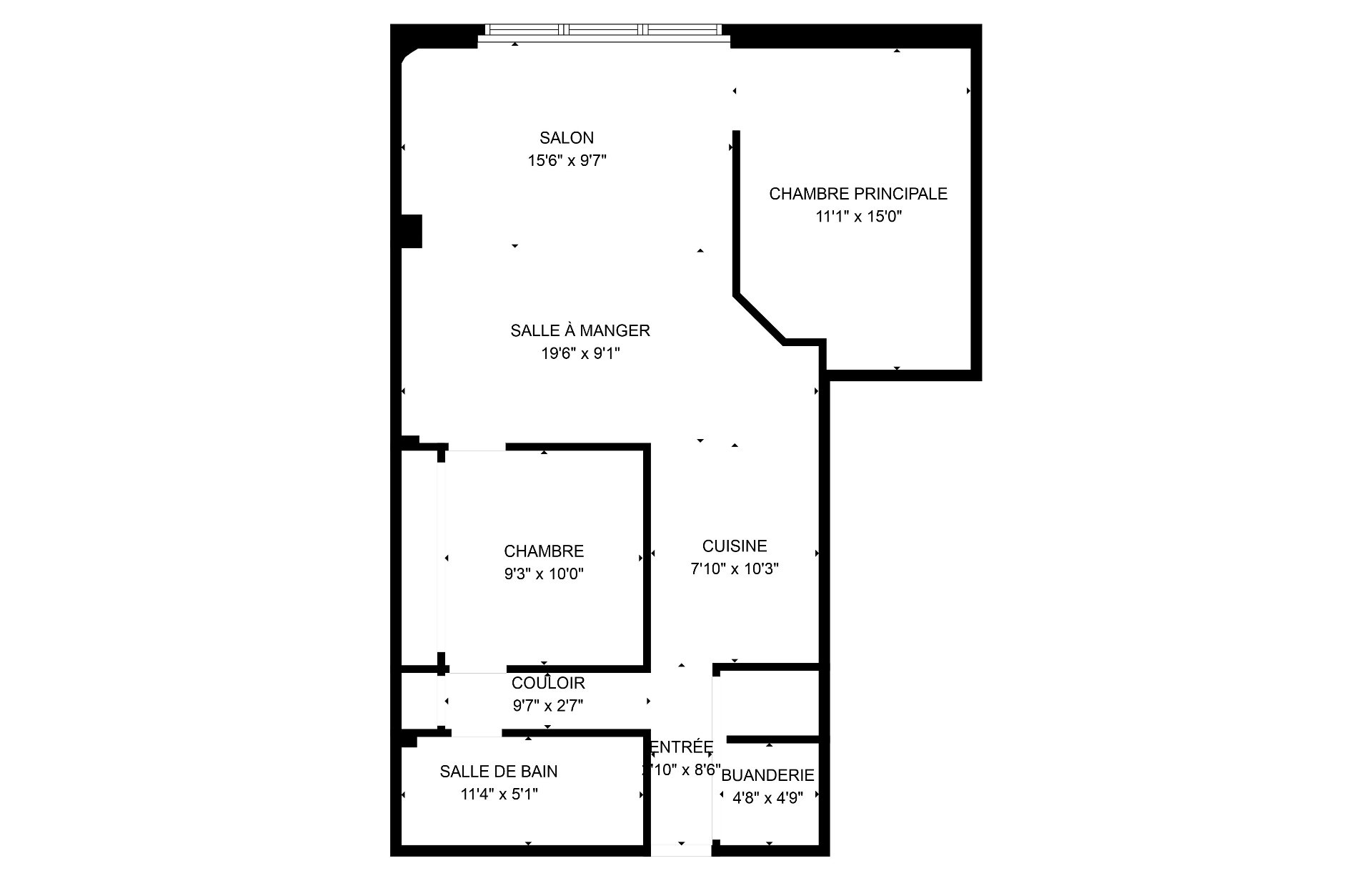 Drawing (sketch) – 900, Rue St-Philippe, apt. 203