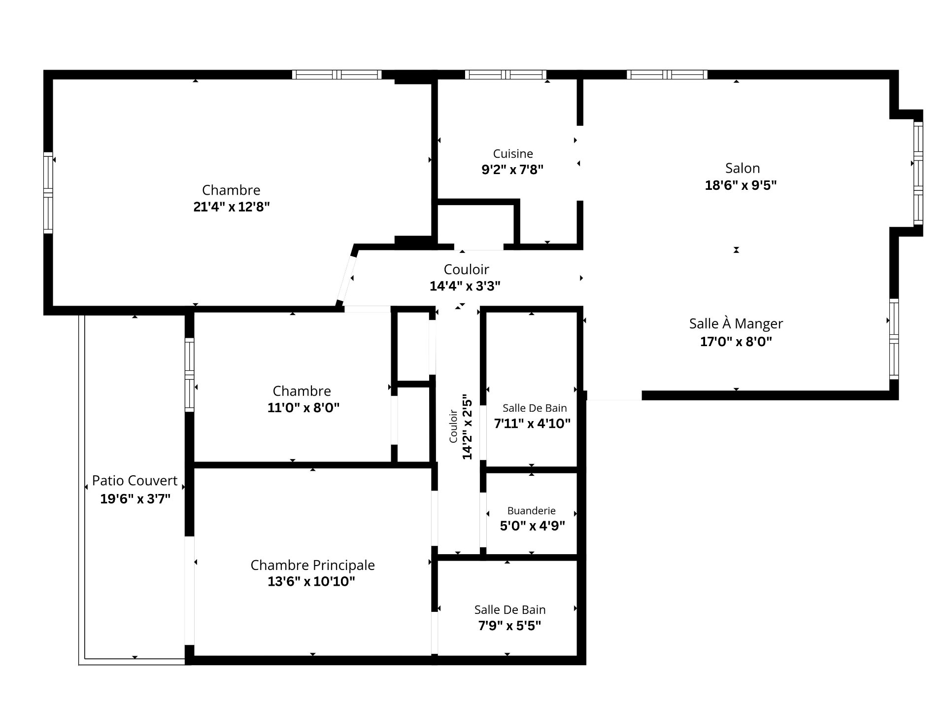 Drawing (sketch) – 1010, Rue Ste-Marguerite, apt. 1