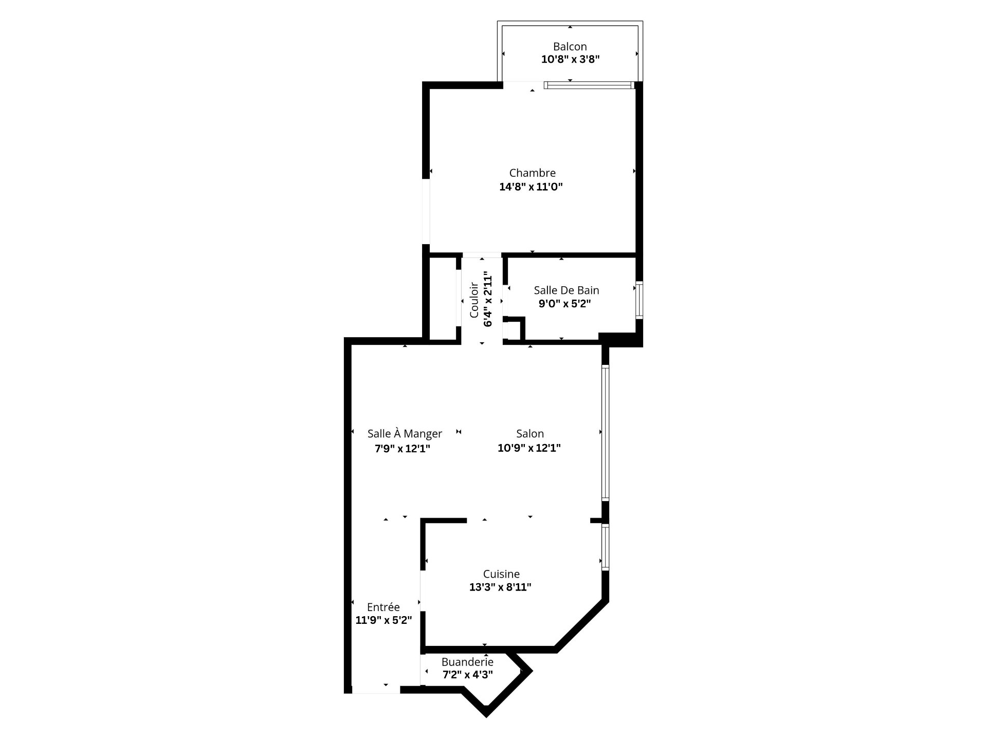 Drawing (sketch) – 3625, Av. Ridgewood, apt. 105